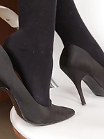 nylon slave feet